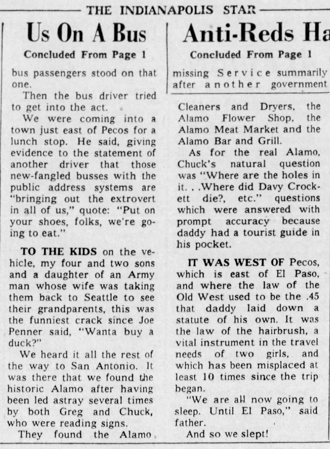 Newspaper clipping for Trick Pacification on Of Small Boy Backfires, Trick Concluded 